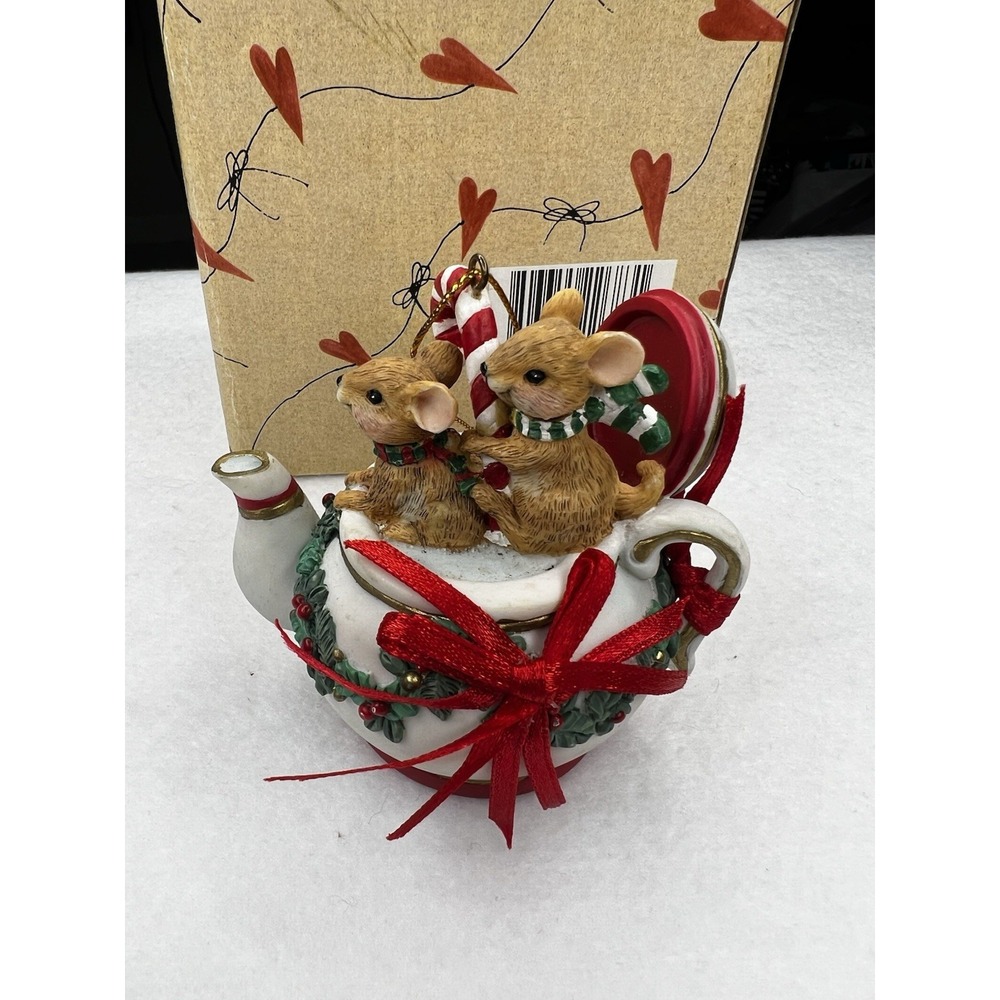 San Francisco Music Box Co Mice Christmas My Favorite Things Ornament Xmas Works